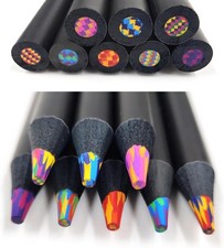 SEQ Rainbow Pencils for Kids &ndash; 8 Pack Multicolor Magic Color Changing Pencils...
