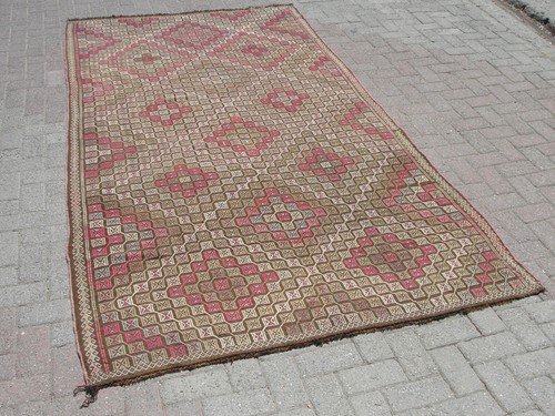 Kilim Rug | Vintage kilim rug | Turkish rug | Rugs for Living room | - Picture 8 of 10