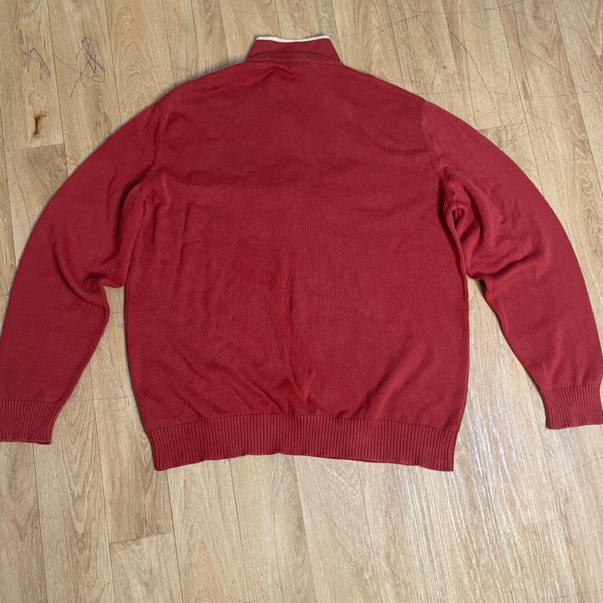 BURAERRY LONDON ウールポンチョ burberry london Sweater Pullover jumper cotton zip men red