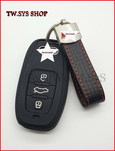 Funda protectora con llave de silicona para Audi A4, A5, A6, Q5, S5, S7☆ SIN LLAVE☆ con llavero - Imagen 4 de 8