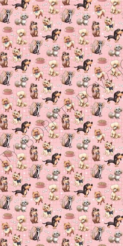 HERMOSOS ARCOS DE PELO ""BEBÉS DE PIEL EN MINIATURA"" PARA PERROS IMPRESOS EN LONA - Imagen 5 de 8