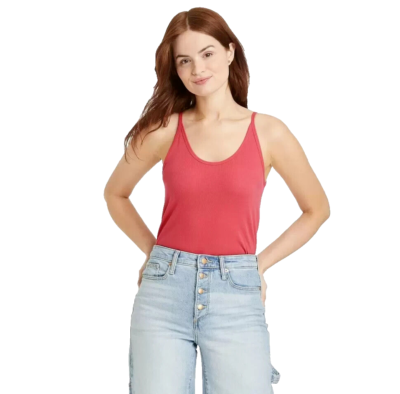 トップス POTTERY CAMISOLE TOP Universal Thread Tank Top Women's Slim Fit Camisole Pottery Red