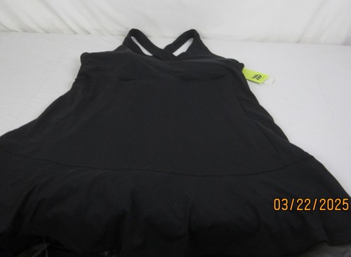Women's All In Motion Everyday V-Neck Crossback Active Dress Black 2XL - Picture 4 of 17