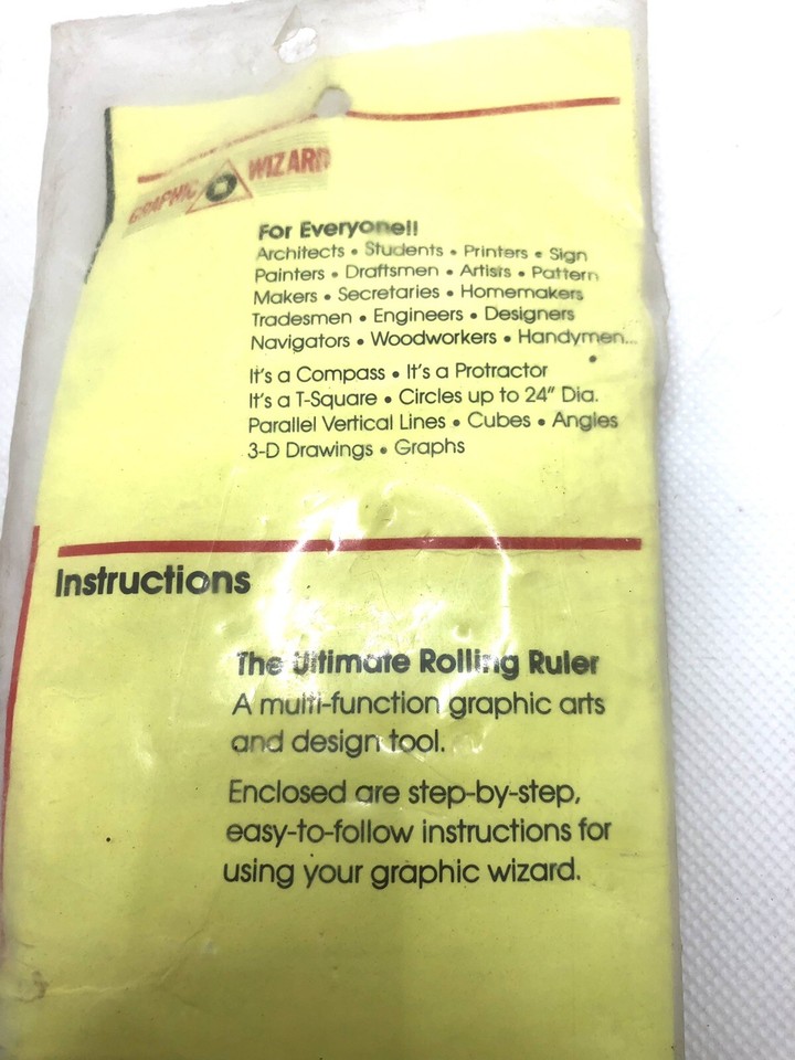 Vintage Graphic Wizard Supa Roller As Seen On TV Measuring Rolling ...