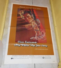 original ANY WHICH WAY YOU CAN one-sheet poster Clint Eastwood Sondra Locke