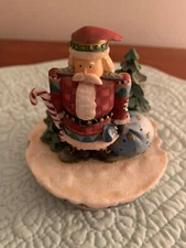 SANTA CANDLE TOPPER  by   OUR AMERICA