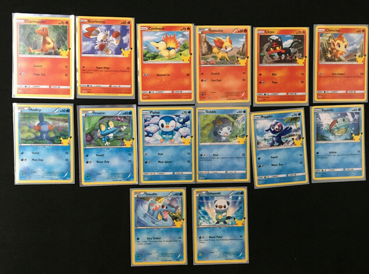 MCDONALD'S 25TH ANNIVERSARY POKEMON CARDS NEAR COMPLETE SET