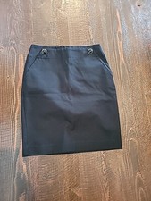 Banana Republic Sz 0 Straight Skirt Pencil Skirt Black Mad Men