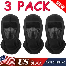 3 Pack Balaclava Full Face Mask Windproof Ski Masks Hat Tactical Hood Motorcycle