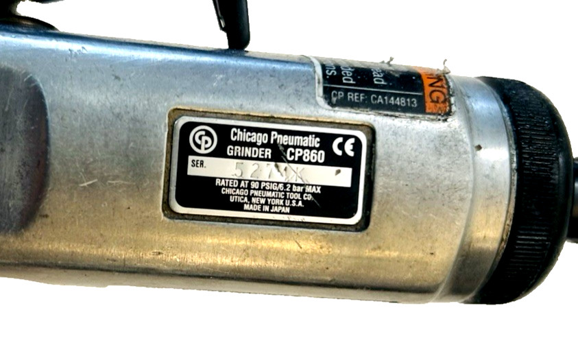 Vtg Chicago Pneumatic CP860 - Heavy Duty Grinder Tool Japan