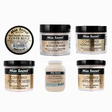 Mia Secret Cover Beige Acrylic Powder 1/2oz 1oz 2oz 4oz 8oz 24oz ~Pick Size