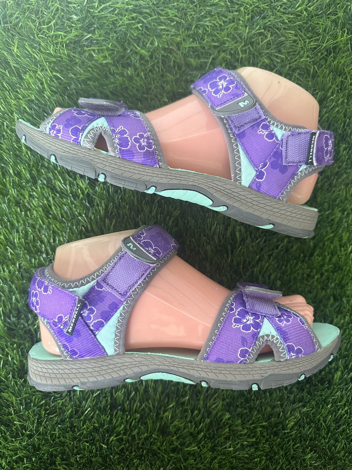 MERRELL Sandali viola regolabile punta aperta impugnatura selezionata