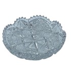 Antique Libbey Signed ABP American Brilliant Cut Glass Candy Nut Dish 7”x 1 1/2”