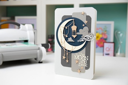 Sizzix Thinlits Moon & Back di Pete Hughes Set di stampi da taglio artigianato carta 665035 - Foto 4 di 9