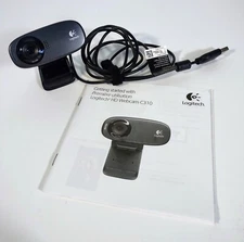 Logitech 720 HD Webcam C310 Model V0015 Black USB 2.0 - Excellent Condition!