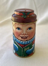 Vintage Cap-Tins The Tin Box Co England Design By Daher Christmas Caroler 4”