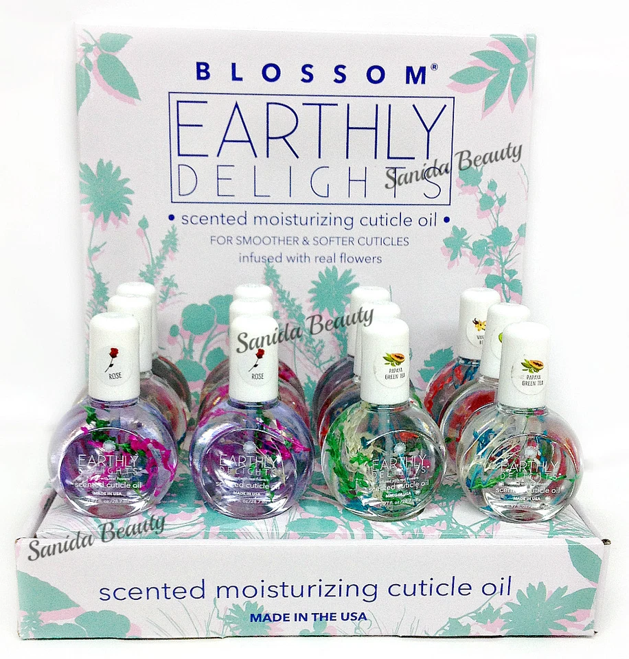 BLUE CROSS Blossom - Earthly Delights Cuticle Oil 1oz - Choose your own scent