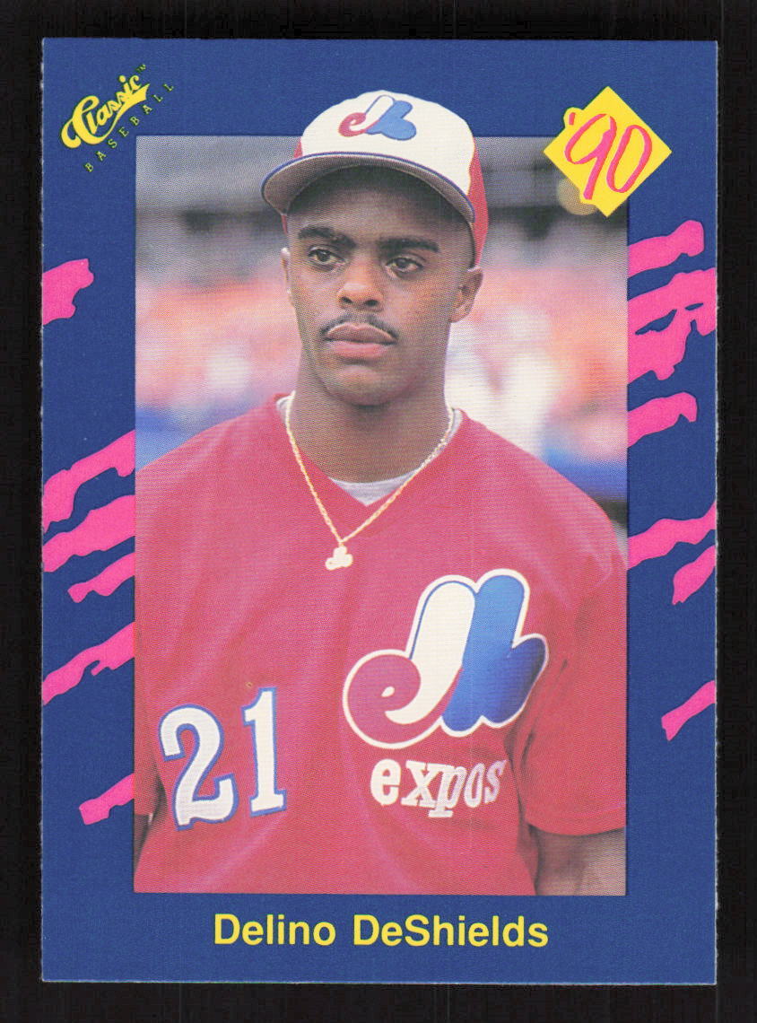 1990 Classic Blue  #55 Delino Deshields  Montreal Expos