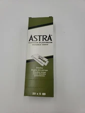 100X Astra Superior Platinum Double Edge Safety Razor Shaving Blades by Gillete