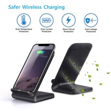 US 30W Wireless Charger Stand Charging Dock For Samsung S25 S24 iPhone 17 Air 16