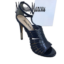 NEIMAN MARCUS Women 4.5 High Heels Blue Navy ...