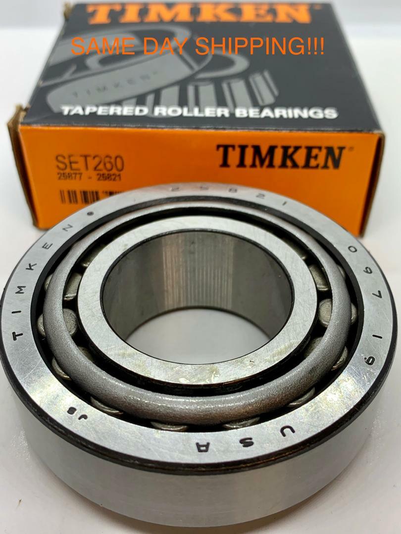 TIMKEN 25877 & 25821 Tapered Bearing Race 25877/25821 Set 260 SAME TIMKEN 25877 & 25821 Tapered Bearing Race 25877/25821 Set 260 SAME