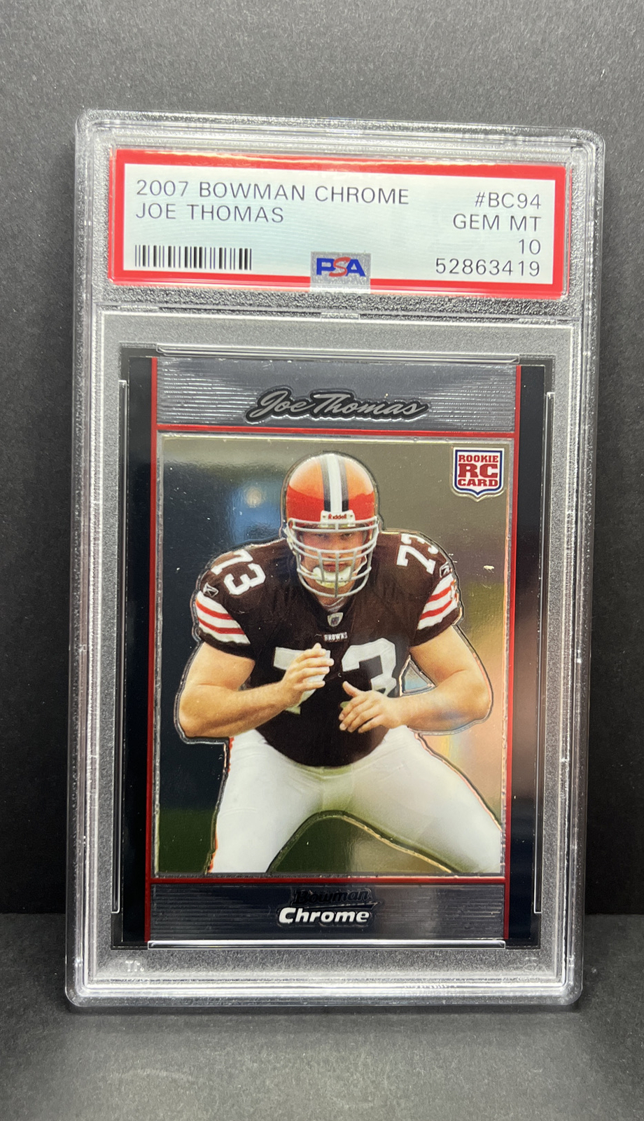 Joe Thomas Bowman Chrome #BC94 Base