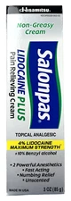 Salonpas Pain Relieving CREAM Lidocaine Plus 3oz -- gray