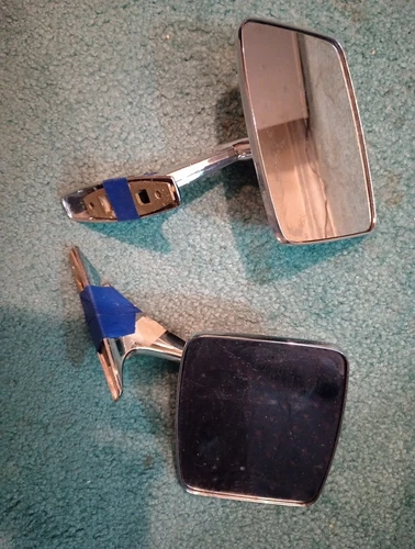 Vintage Chrome Side View Mirrors Driver/Passenger # 26594 BC 2