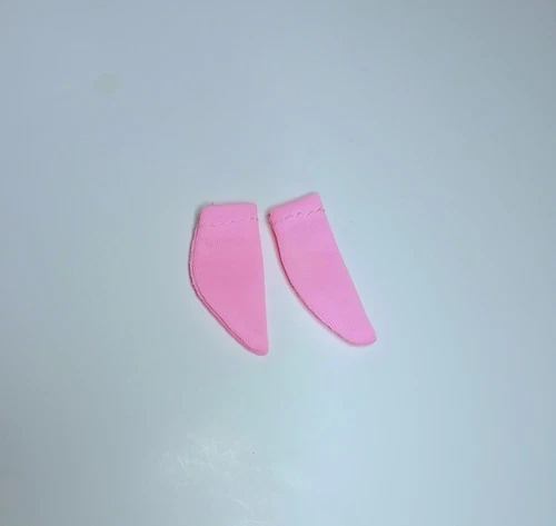 Vintage Barbie - Skipper Doll  Bubblegum Pink TRICOT ANKLE SOCKS - Handmade