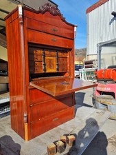 alter Sekretät Schreibmöbel Schrank Schubladenschrank