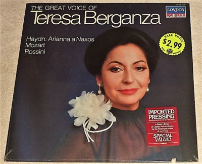 ''SS'' VINYL / THE GREAT VOICE OF TERESA BERGANZA / HAYDEN : ARIANNA...  414 612-1