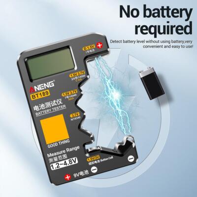 Digitaler Batterie -Tester Lcd -Display C D N Aa Aaa 9V 1,55 V Batte Botte HT