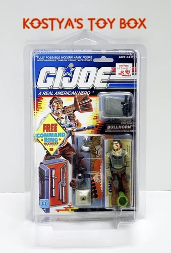 GI Joe BULLHORN 1990 MOC Hasbro Vintage New Factory Sealed Action Figure