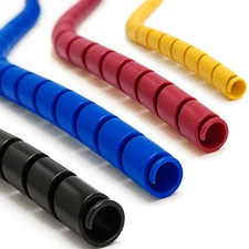 Heavy Duty (HDPE) Spiral Wrap to Protect Hoses & Cables, 1/2" - 5" Size Options