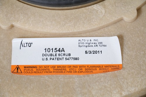 Alto Advance 10154A - Rotary Double Scrub Brush Nylon Soft 13 Dual Round Disc - Picture 5 of 5