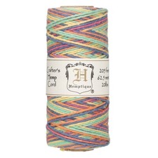 205' 20 Pound Pastel Color Blend Hemp Cord String Spool