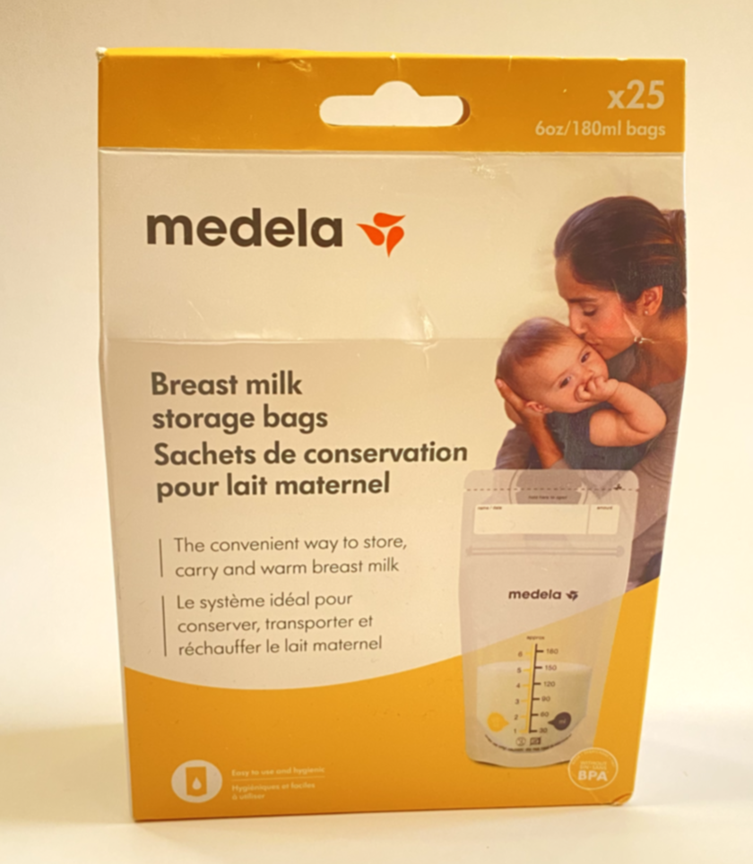 Medela Breast Milk Storage Bags, 25 Ct, 6 oz/180 Ml, Fast Shipping! New, Sealed,