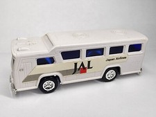 Vintage Unbranded Japan Air Lines JAL Airport Shuttle Bus White Plastic Bus