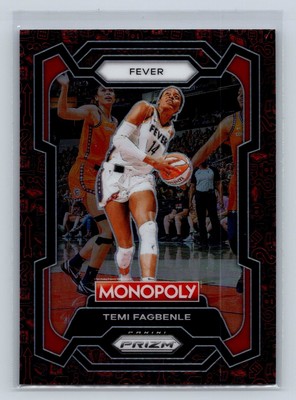 2024 Panini WNBA Monopoly Prizm Temi Fagbenle Red Classic Icons 26