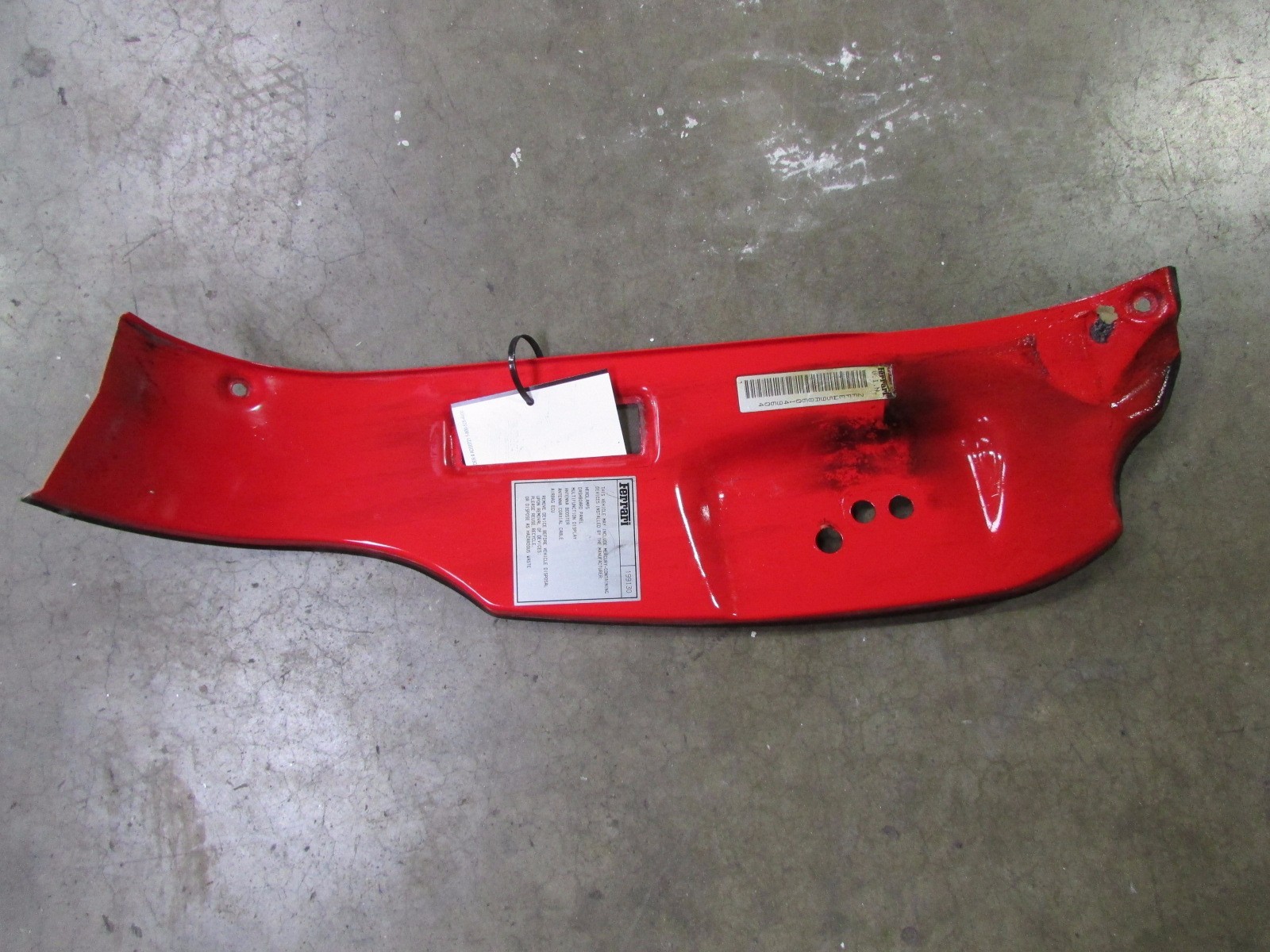 Ferrari F430, LH, Left B-Pillar, Door Jam Metal Trim Panel, P/N 68647811