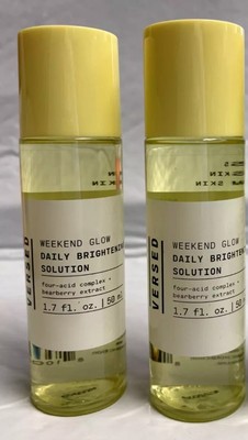 Versed Weekend Glow Daily Brightening Solution Four-Acid Complex  LOT OF 2