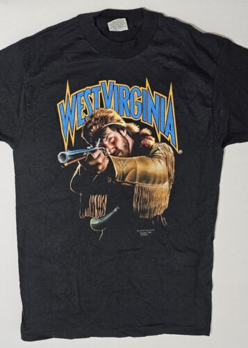 Vintage West Virginia Mountaineers T Shirt 90s Single Stitch - Picture 2 of 7