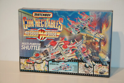 MEGABLASTER _ MULTI-PURPOSE SHUTTLE _ MATCHBOX CONNECTABLES RESCUE FORCE _ MIB