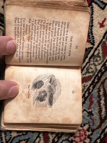 1844 miniature children's book, Little Esop, with many charming illustrations - Foto 12 di 14