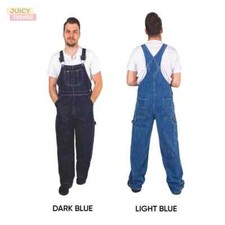 Men's Denim Bib and Brace Overalls Dungarees work & Casual wear