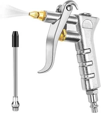 Adjustable Brass Air Nozzle Blow Gun, Heavy-Duty Industrial Air Gun Blower with 