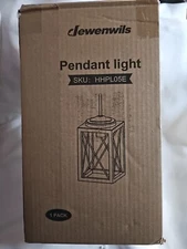DEWENWILS Farmhouse Pendant Light Kitchen Island Metal Hanging Light Fixtures 