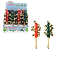 Job Lot of CHRISTMAS JINGLE STICKS 21cm Wholesale Bulk Buy Sleigh Bells