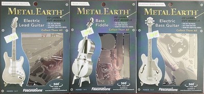 3x Metal Earth Musikinstrumente NEU in OVP